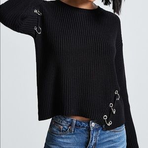 Pierced Grommet Sweater